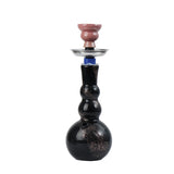 ST8 Coloured Triple Round Base Glass Bong 25.4cm - Shisha Glass
