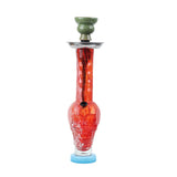 ST9 Coloured Skull Round Base Glass Bong 30.4cm - Shisha Glass