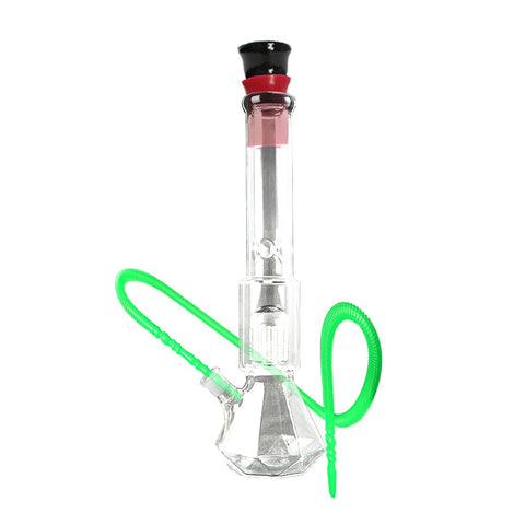Tree Percolator Diamond Beaker Base Glass Bong With Ice Catcher 40cm - Shisha Glass