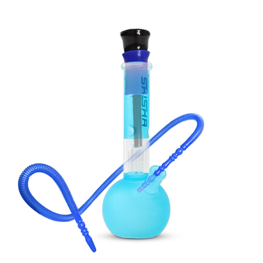 Tree Percolator Round Base Glass Bong With Ice Catcher 26cm - Shisha Glass