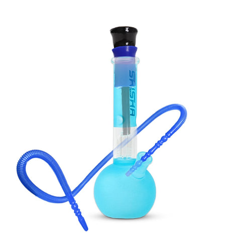 Tree Percolator Round Base Glass Bong With Ice Catcher 26cm - Shisha Glass