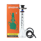 Twisted Beaker Base Glass Bong With Ice Catcher 41cm - Shisha Glass