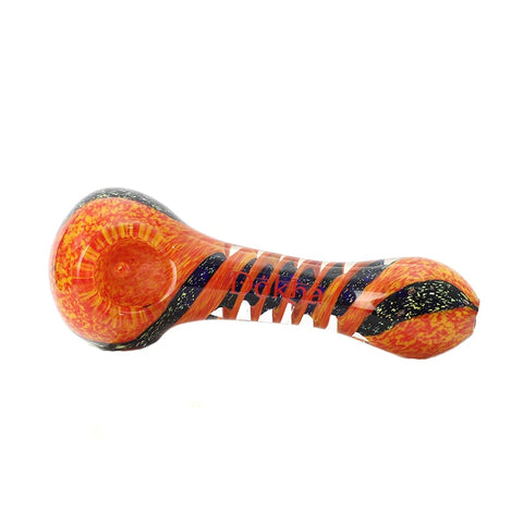 Twisting Lava Glass Weed Pipe - Shisha Glass