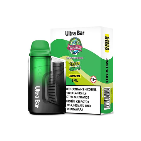 Ultra Bar Green Grape Disposable Vape - Shisha Glass