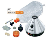 VOLCANO CLASSIC Weed Vaporizer with AU Plug & EASY VALVE Starter Set - Silver - Shisha Glass