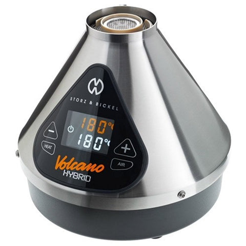 Volcano Hybrid Silver Edition Weed Vaporizer - Shisha Glass